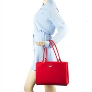 Kate Spade Phoebe Red Nylon Tote $258